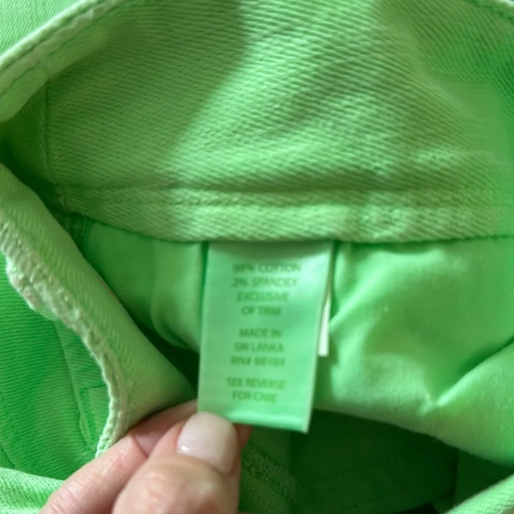 Lilly Pulitzer Green Straight Leg Jeans size 4 - Picture 4 of 6